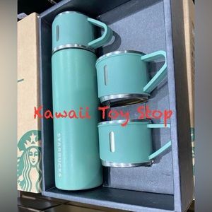 Stainless steel Thermos Tumbler set with cups - Starbucks